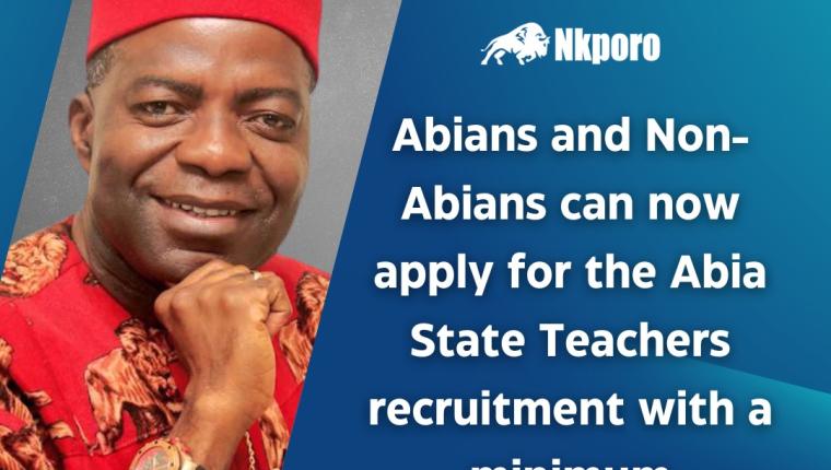 Teacher Recruitment by Abia State Government