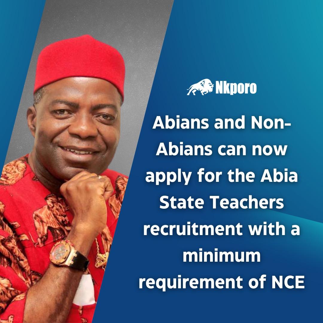 Teacher Recruitment by Abia State Government