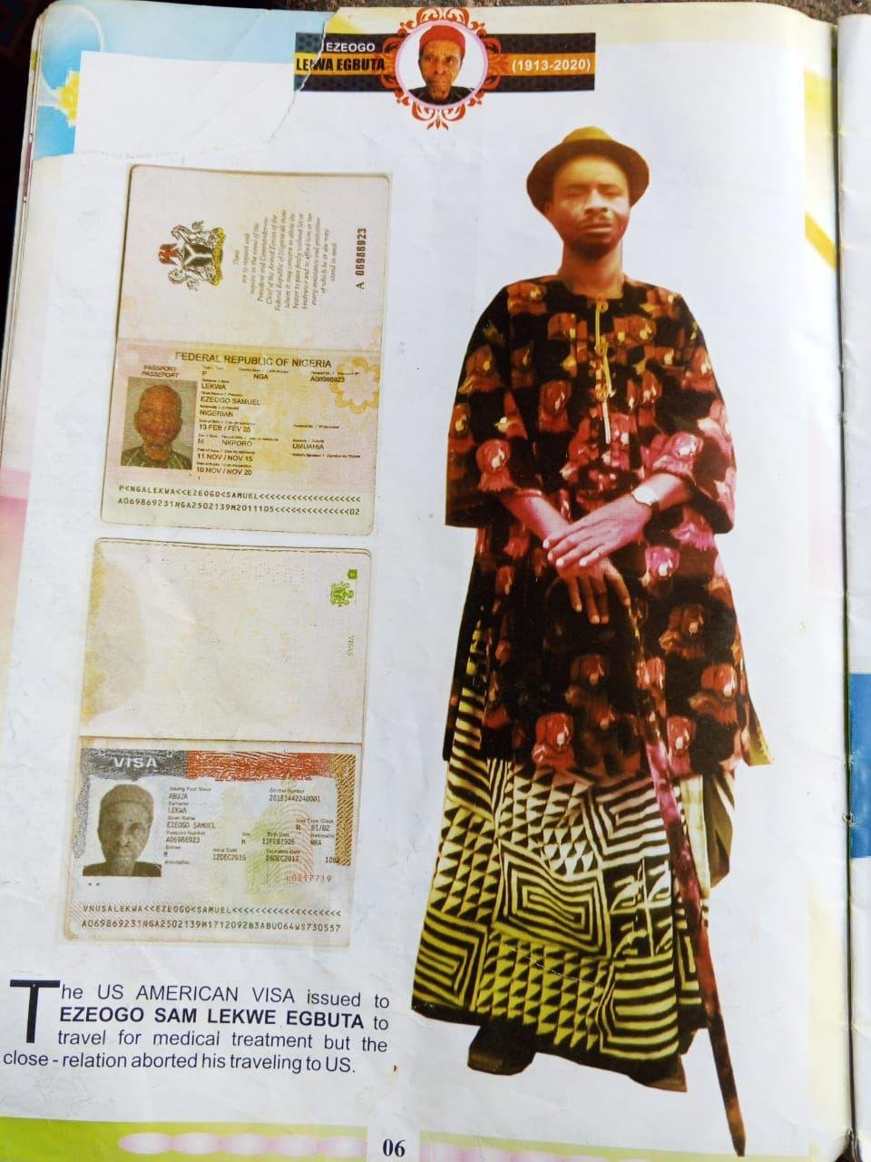 Biography of Ezeogo Sam Nnanna Lekwa Egbuta